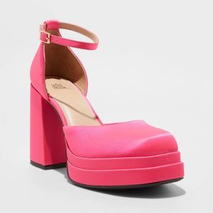 Women's Bianca Platform Pumps - Wild Fable Pink 8